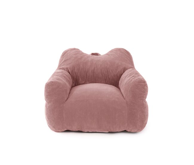 Puff relax cuadrado homemiyn de corduroy con relleno de espuma
