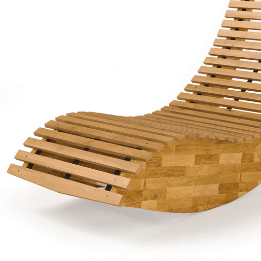 Outsunny Conjunto de 2 Cadeiras de Balanço de Jardim em Madeira, Cadeiras Dobráveis Ergonómicas com Design Ripado, para Varanda, Terraço, Jardim, Suporta até 120 kg, 60x156x77 cm, Natural