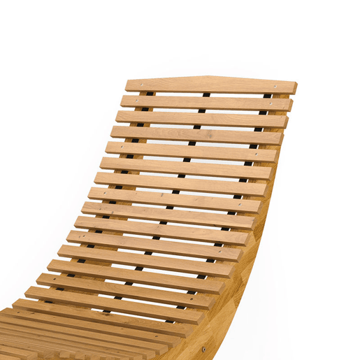 Outsunny Conjunto de 2 Cadeiras de Balanço de Jardim em Madeira, Cadeiras Dobráveis Ergonómicas com Design Ripado, para Varanda, Terraço, Jardim, Suporta até 120 kg, 60x156x77 cm, Natural