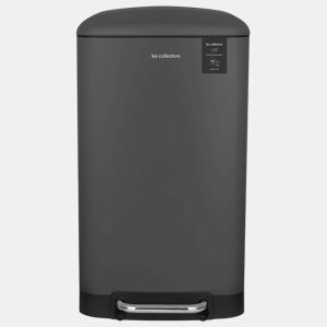 Caixote Cozinha Pedal 40L Les Collectors N°831 | Aço Inoxidável | Balde Interior Removível | Fecho Silencioso | Cinzento Antracite