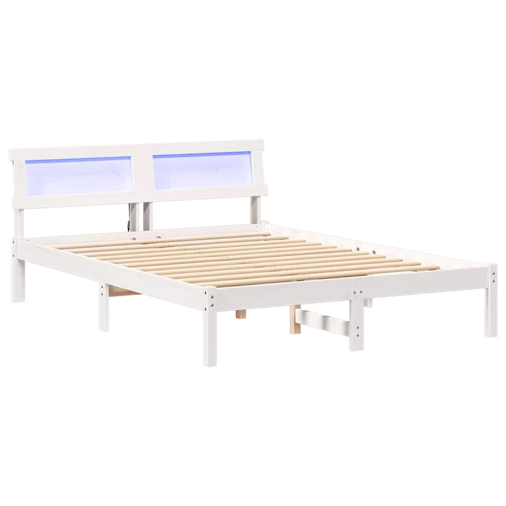 Estructura de cama doble matrimonial - 135 x 190 cm madera de pino macizo