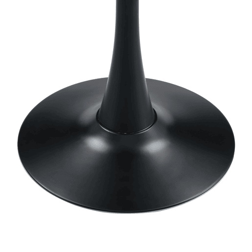 Mesa auxiliar 60 cm - MDF, Thermoform, estilo europeu - preto