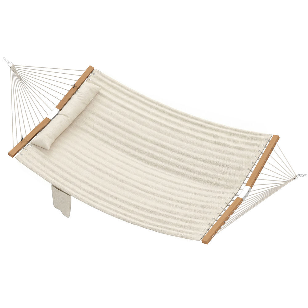 Hamaca Madera de Haya, Poliéster Outsunny