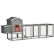 Gallinero Madera de Abeto, Metal PawHut Gallinero Madera de Abeto, Metal PawHut Gris
