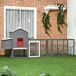 Gallinero Madera de Abeto, Metal PawHut Gallinero Madera de Abeto, Metal PawHut Gris