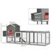 Gallinero Madera de Abeto, Metal PawHut Gallinero Madera de Abeto, Metal PawHut Gris