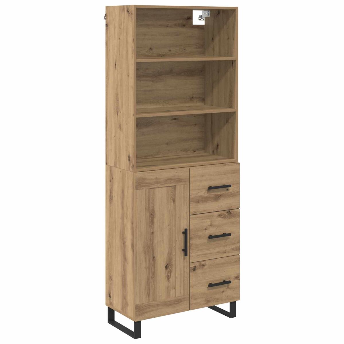 Aparador alto - Mueble de almacenamiento 69 Roble Artisan
