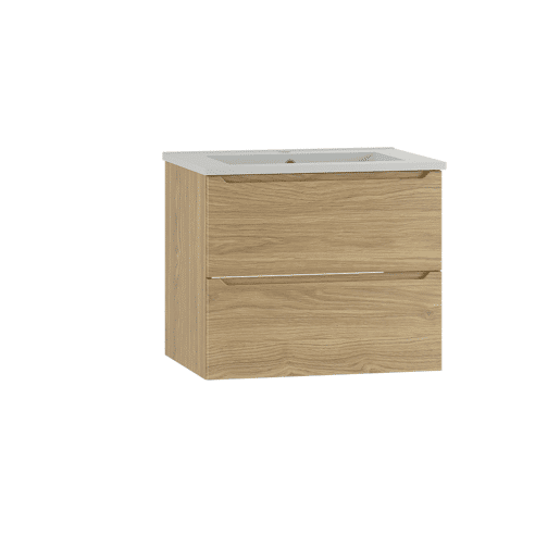 Móvel lavatório simples encastrado 60cm Viggo Madeira
