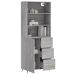 Aparador alto - Mueble de almacenamiento 69 Aparador alto - Mueble de almacenamiento 69 Roble/ Gris