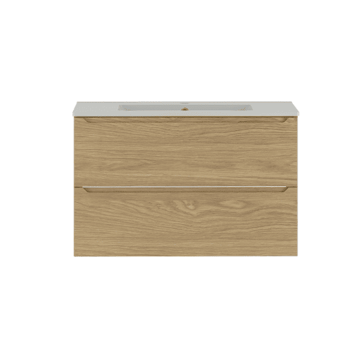 Móvel lavatório simples encastrado 80cm Viggo Madeira