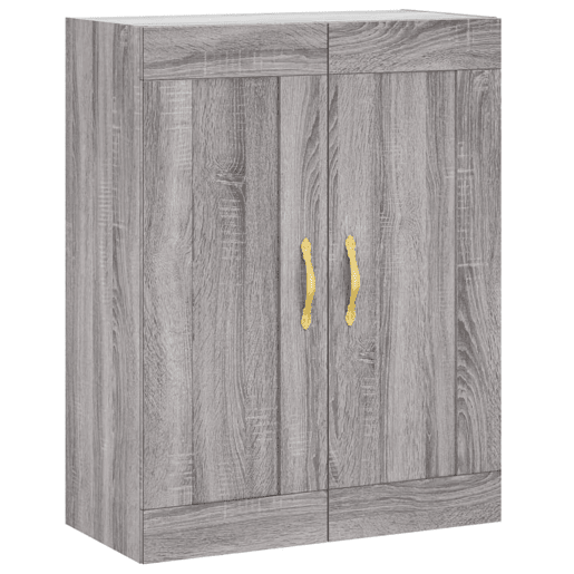 Armário alto - Bufete - Móvel de apoio 69,5x34x180 cm derivados de madeira sonoma cinza pt1136