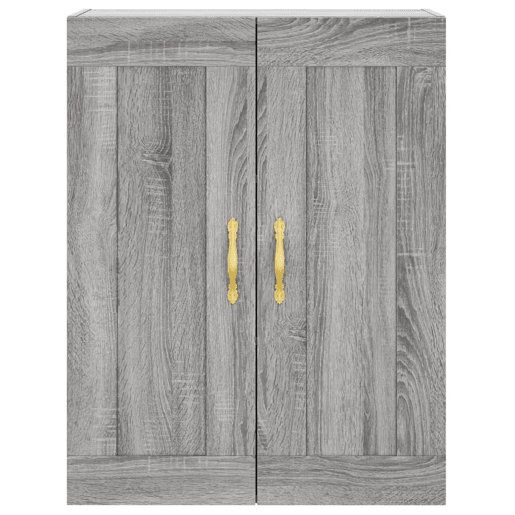 Armário alto - Bufete - Móvel de apoio 69,5x34x180 cm derivados de madeira sonoma cinza pt1136