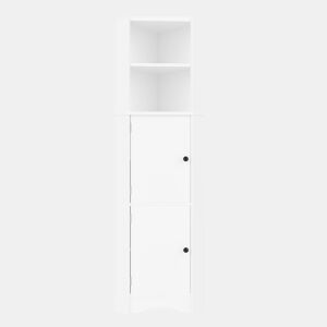 Armário de casa de banho triangular - duas portas e prateleiras ajustáveis - branco