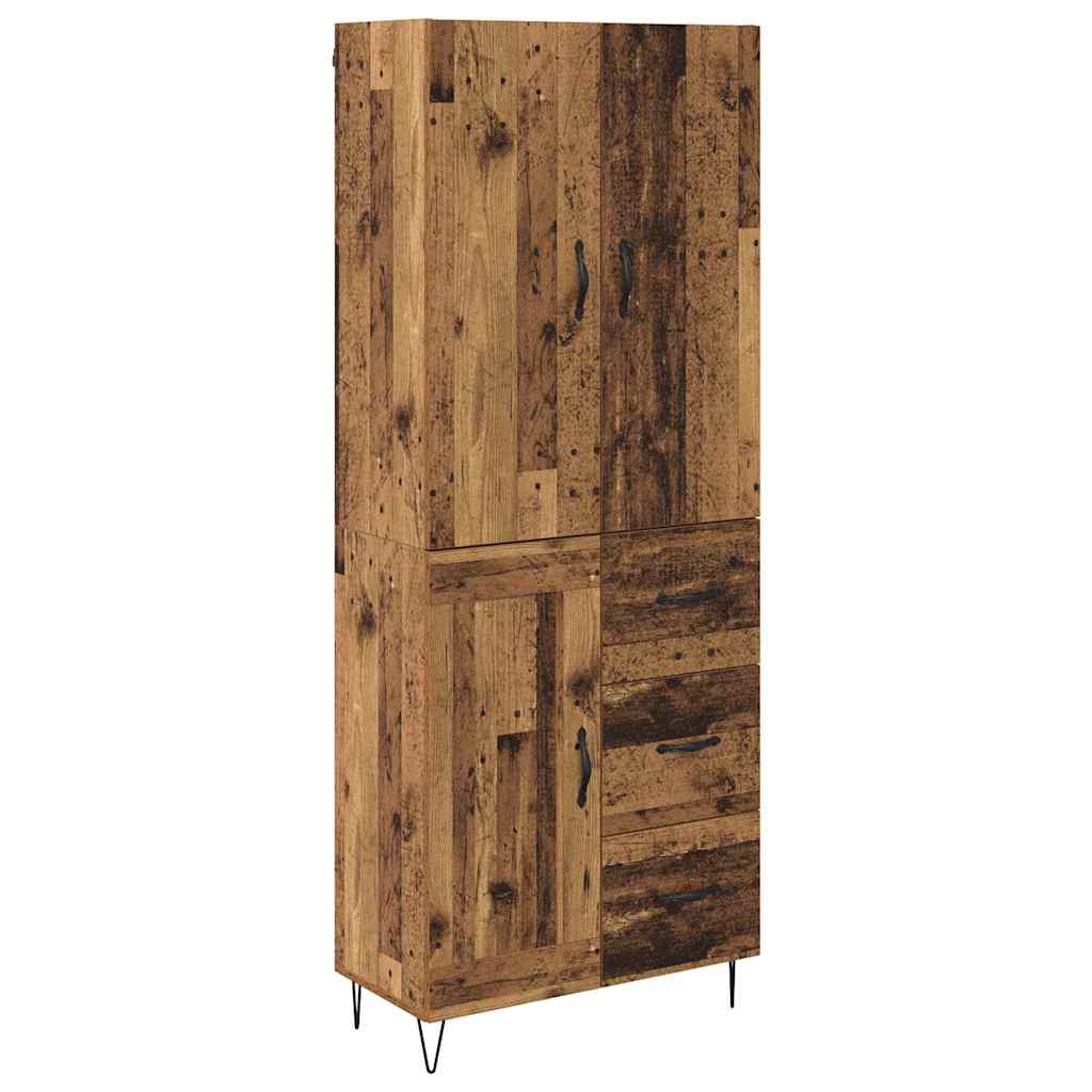 Aparador alto - Mueble de almacenamiento 2 pcs 69 Madera