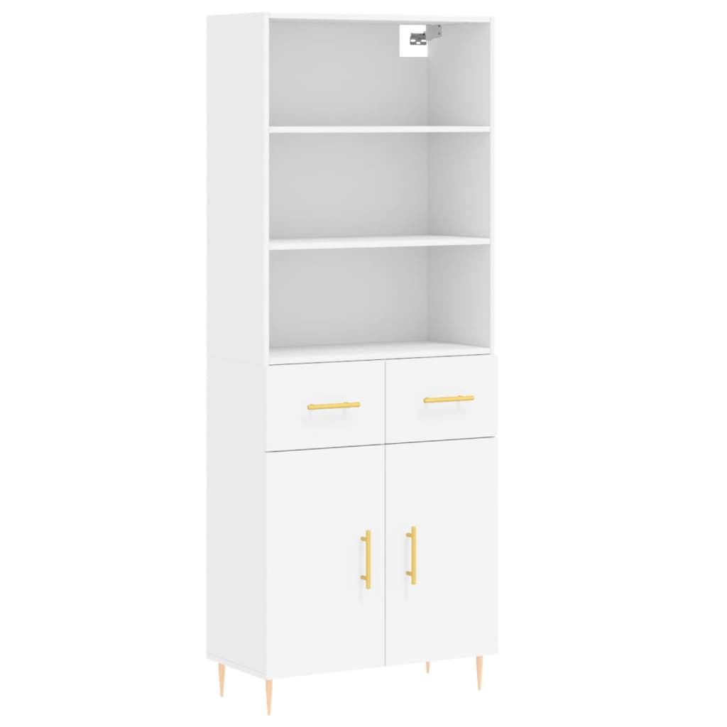 Aparador alto - Mueble de almacenamiento 69 Blanco