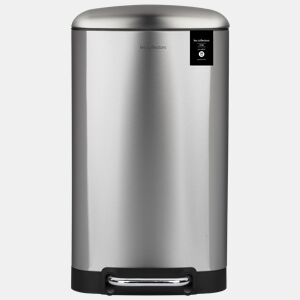 Caixote Cozinha Pedal 30L Les Collectors N°712 | Aço Inoxidável | Balde Interior Removível | Fecho Silencioso | Prateado