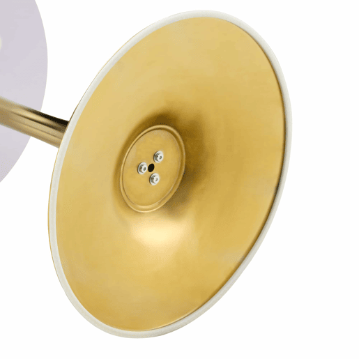 Mesa auxiliar redonda 60 cm - tampo em MDF com tecnologia termoformada, acabamento efeito madeira natural, base dourada - madeira natural e dourado