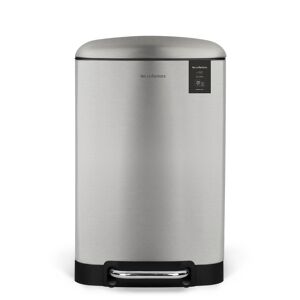 Caixote Cozinha Pedal 20L Les Collectors N°512 | Aço Inoxidável | Balde Interior Removível | Fecho Silencioso | Prateado