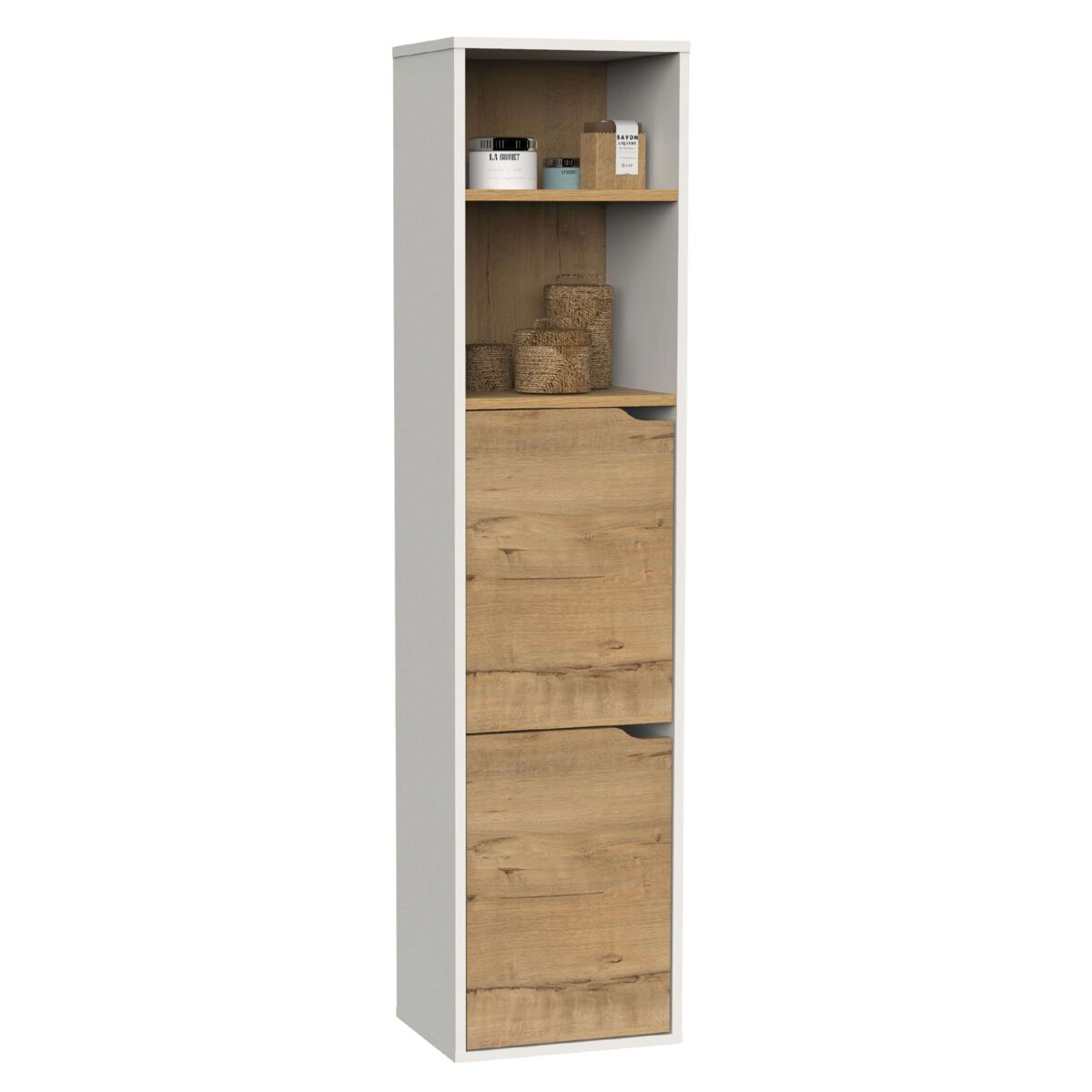 Columna de baño suspendida Nadia estantes regulables