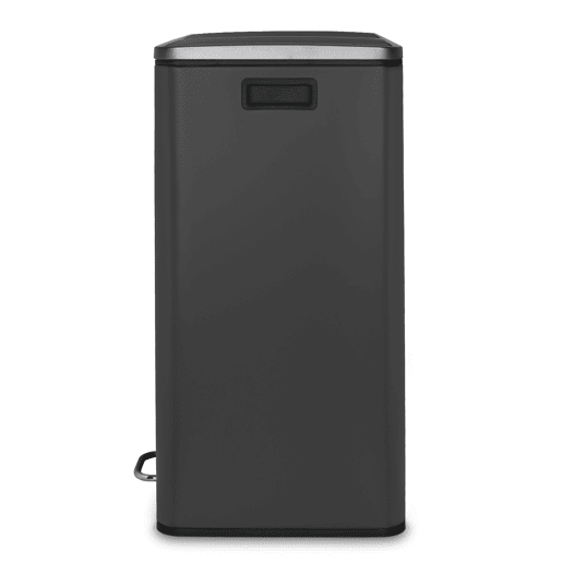 Caixote Reciclagem Pedal 2 Compartimentos 2x30L 60L Les Collectors N°916, Aço Inoxidável, Baldes Removíveis, Fecho Silencioso, Cinzento Escuro