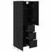 Aparador alto - Mueble de almacenamiento 2 pcs 69 Aparador alto - Mueble de almacenamiento 2 pcs 69 Blanco