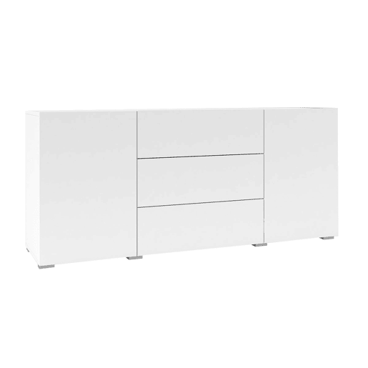 Aparador Glora Branco com 2 portas e 3 gavetas