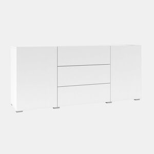Aparador Glora Branco com 2 portas e 3 gavetas