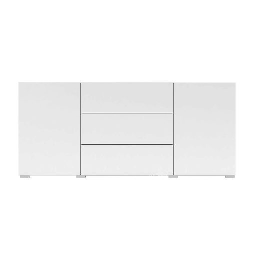 Aparador Glora Branco com 2 portas e 3 gavetas