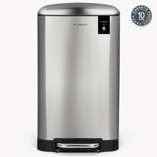 Caixote Cozinha Pedal 40L Les Collectors N°875 | Aço Inoxidável | Balde Interior Removível | Fecho Silencioso | Prateado Caixote Cozinha Pedal 40L Les Collectors N°875 | Aço Inoxidável | Balde Interior Removível | Fecho Silencioso | Prateado