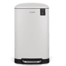 Caixote Cozinha Pedal 40L Les Collectors N°828 | Aço Inoxidável | Balde Interior Removível | Fecho Silencioso | Branco Mate