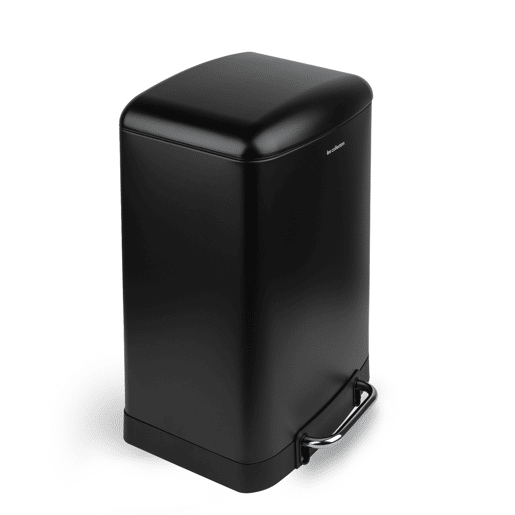 Caixote Cozinha Pedal 20L Les Collectors N°505 | Aço Inoxidável | Balde Interior Removível | Fecho Silencioso | Preto