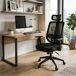 Silla de oficina Ergovan con ruedas y refuerzo lumbar Silla de oficina Ergovan con ruedas y refuerzo lumbar Negro