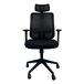 Silla de oficina Ergovan con ruedas y refuerzo lumbar Silla de oficina Ergovan con ruedas y refuerzo lumbar Negro
