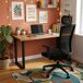 Silla de oficina Ergovan con ruedas y refuerzo lumbar Silla de oficina Ergovan con ruedas y refuerzo lumbar Negro
