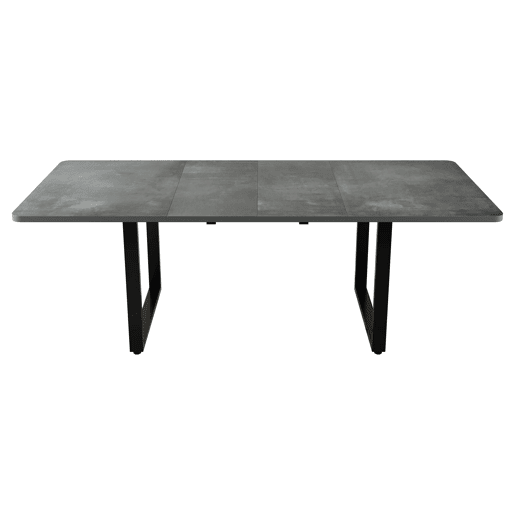 Mesa de jantar extensÃvel 140180220x90 cm - para 6-10 pessoas, forma reta, pernas em metal - cinzento Mesa de jantar extensÃvel 140180220x90 cm - para 6-10 pessoas, forma reta, pernas em metal - cinzento