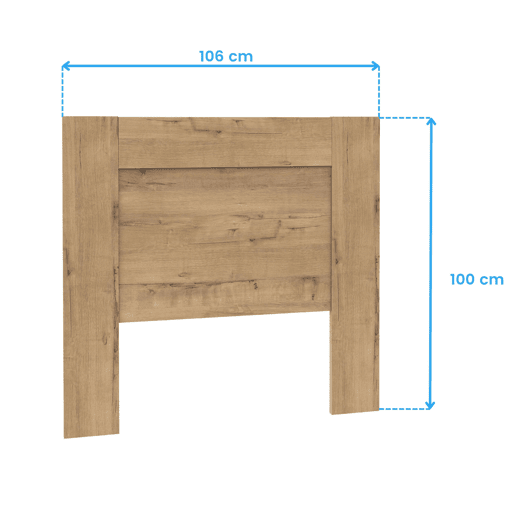 Cabeceira de cama Aroa de 100 cm, cabeceira para quarto, carvalho dourado em melamina.