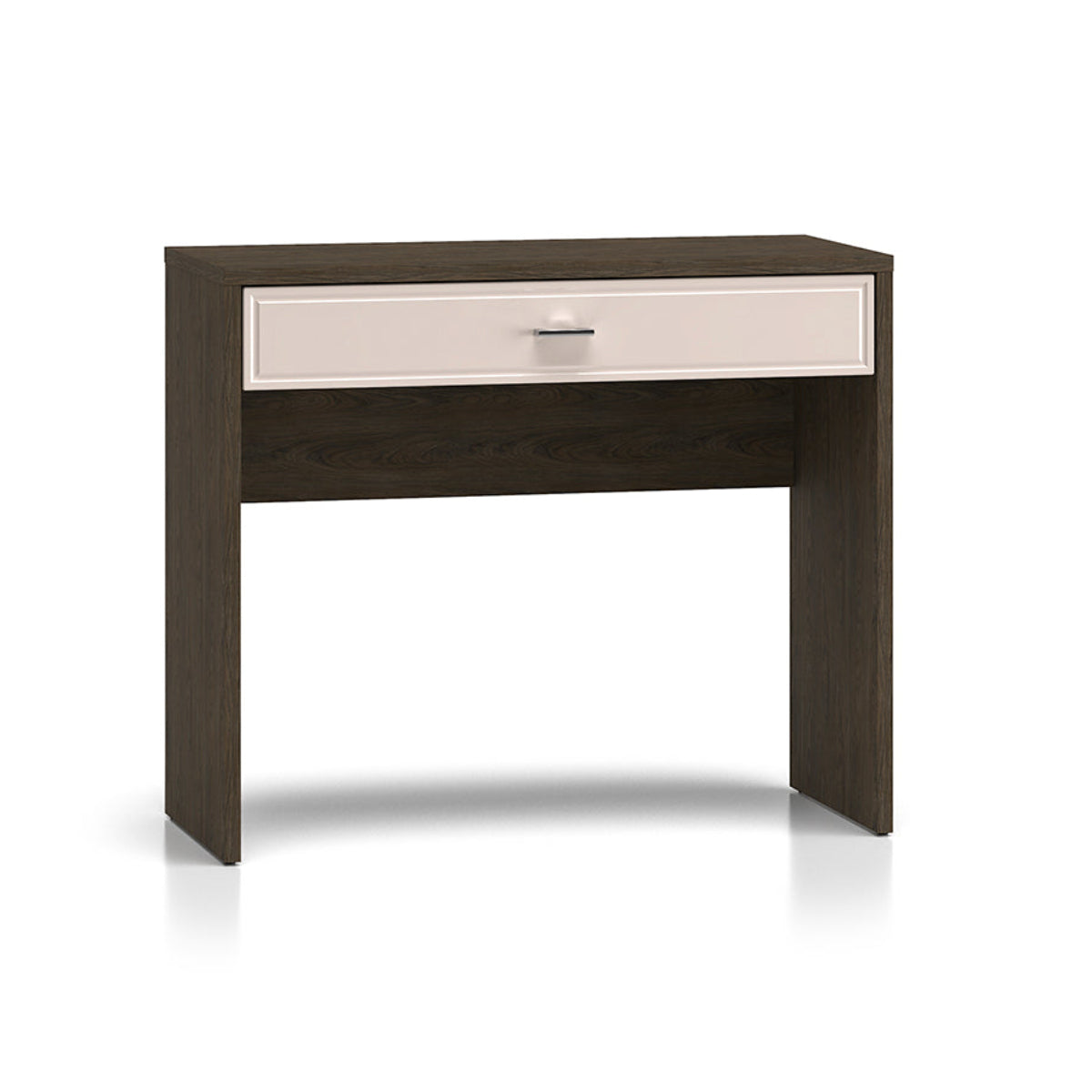 Consola tocador 1 cajón kaius cachemira y madera oscura