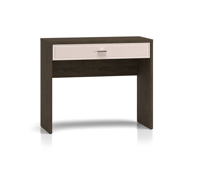 Consola tocador 1 cajón kaius cachemira y madera oscura