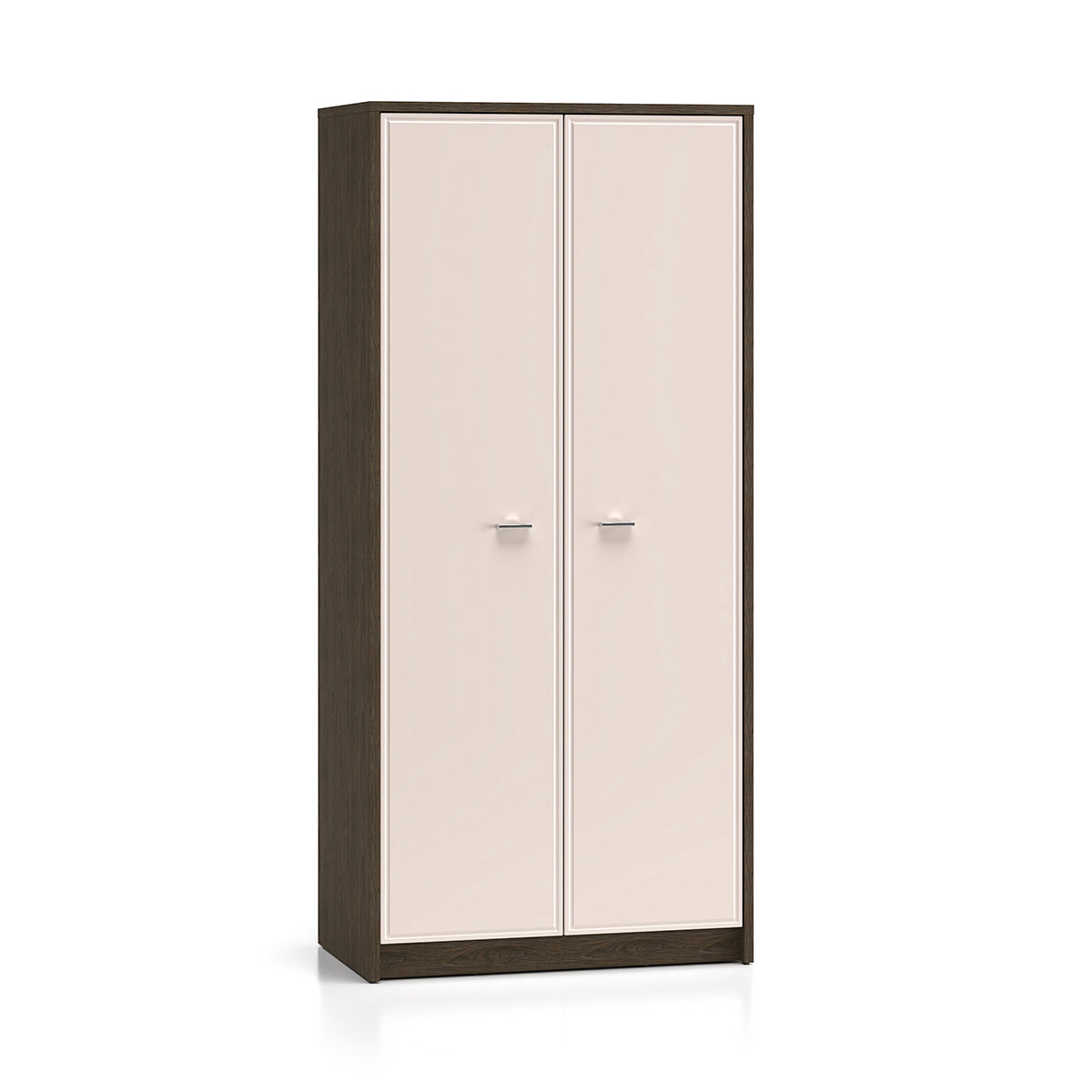 Armario 2 puertas kaius cachemira y madera oscura