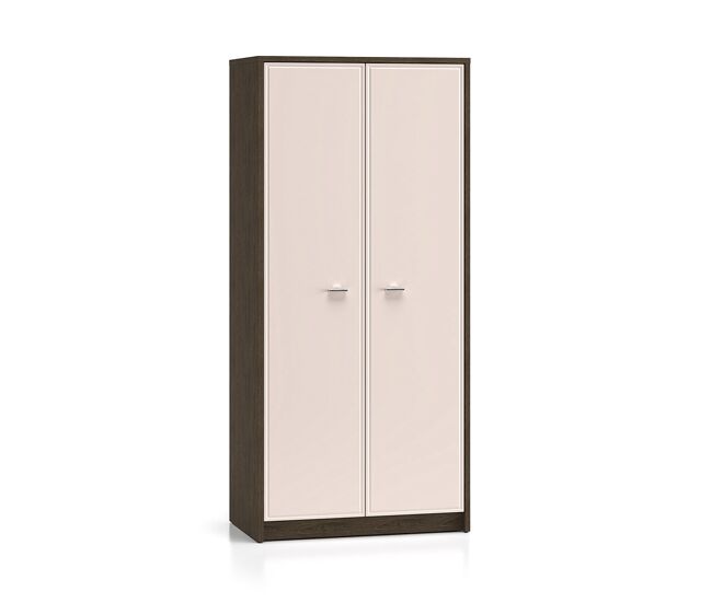 Armario 2 puertas kaius cachemira y madera oscura