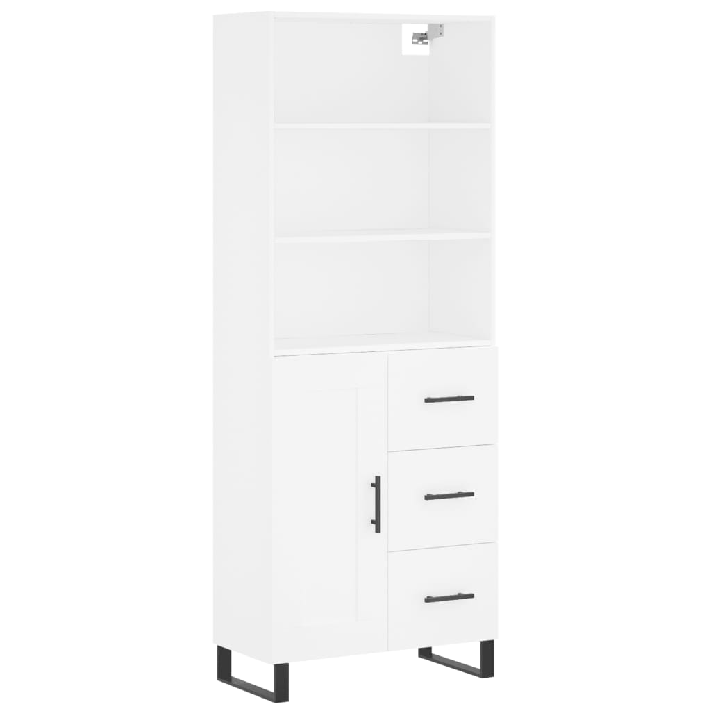 Aparador alto - Mueble de almacenamiento 69 Blanco