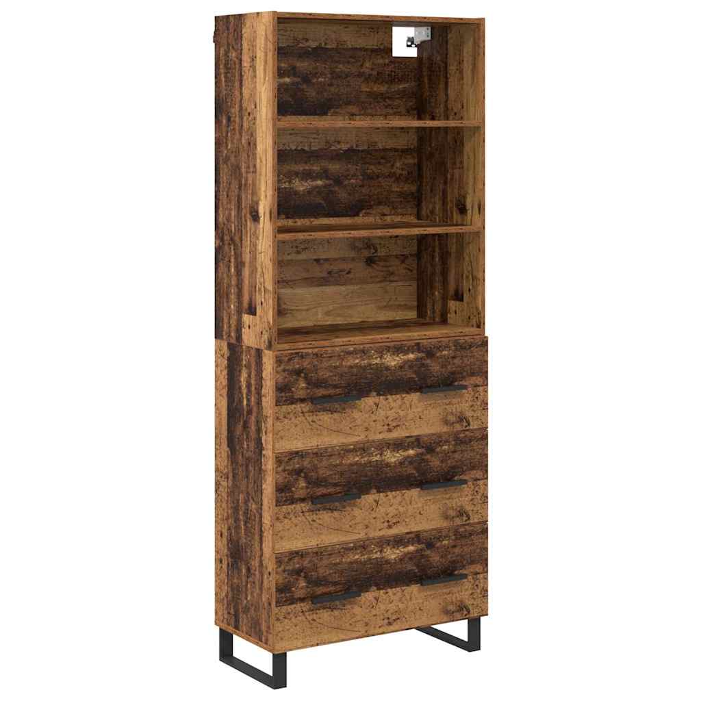 Aparador alto - Mueble de almacenamiento 69 Madera