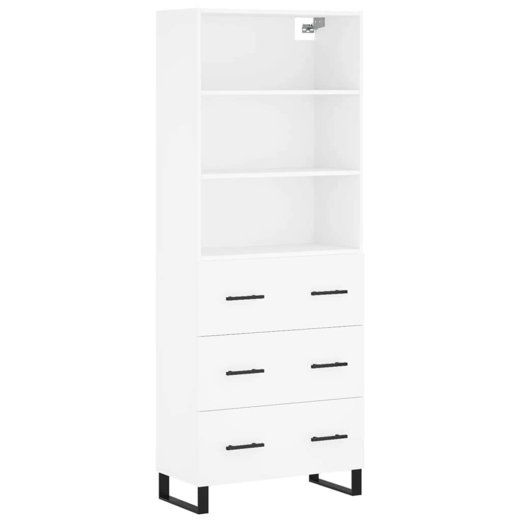 Aparador alto - Mueble de almacenamiento 69 Blanco