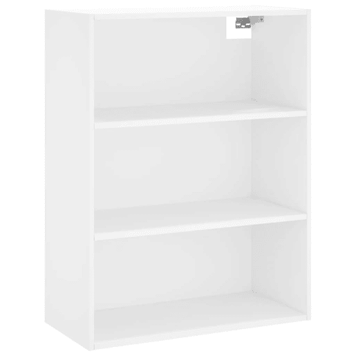 Armário alto - Bufete - Móvel de apoio 69,5x34x180 cm derivados de madeira branco pt632