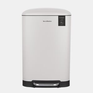 Caixote Cozinha Pedal 20L Les Collectors N°528 | Aço Inoxidável | Balde Interior Removível | Fecho Silencioso | Branco