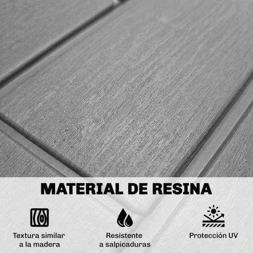 Outsunny Baú Exterior Capacidade 114L, Baú de Armazenamento Exterior em Resina Resistente à Água e aos Raios UV, com Fecho para Jardim, Terraço, Pátio, 56x44x54 cm, Cinzento