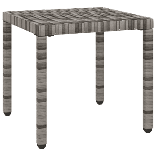 vidaXL EspreguiƧadeiras com mesa 2 pcs vime PE cinzento vidaXL EspreguiƧadeiras com mesa 2 pcs vime PE cinzento