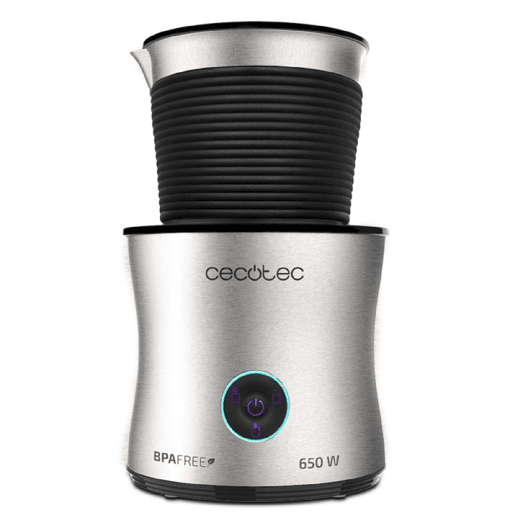 Cecotec Espumador de leite e chocolate de 650 W, com 4 modos de funcionamento e jarro apto para máquina da louça.