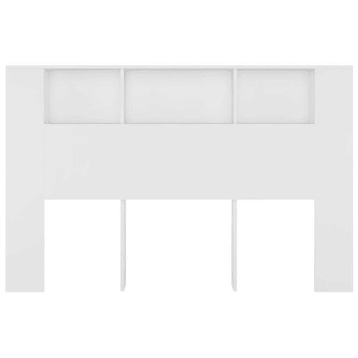 Cabeceira com arrumação acessório de cama mesa de cabeceira prateleira 160 x 18,5 x 104,5 cm MDF branco TDL0200106