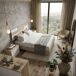 Conjunto dormitorio Erika cabecero y 2 mesitas melamina Conjunto dormitorio Erika cabecero y 2 mesitas melamina Multicolor